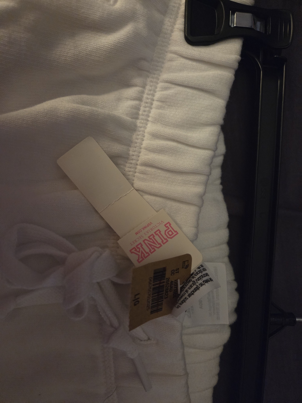 PINK Victoria's Secret White Drawstring Lounge Shorts - Picture 4 of 4